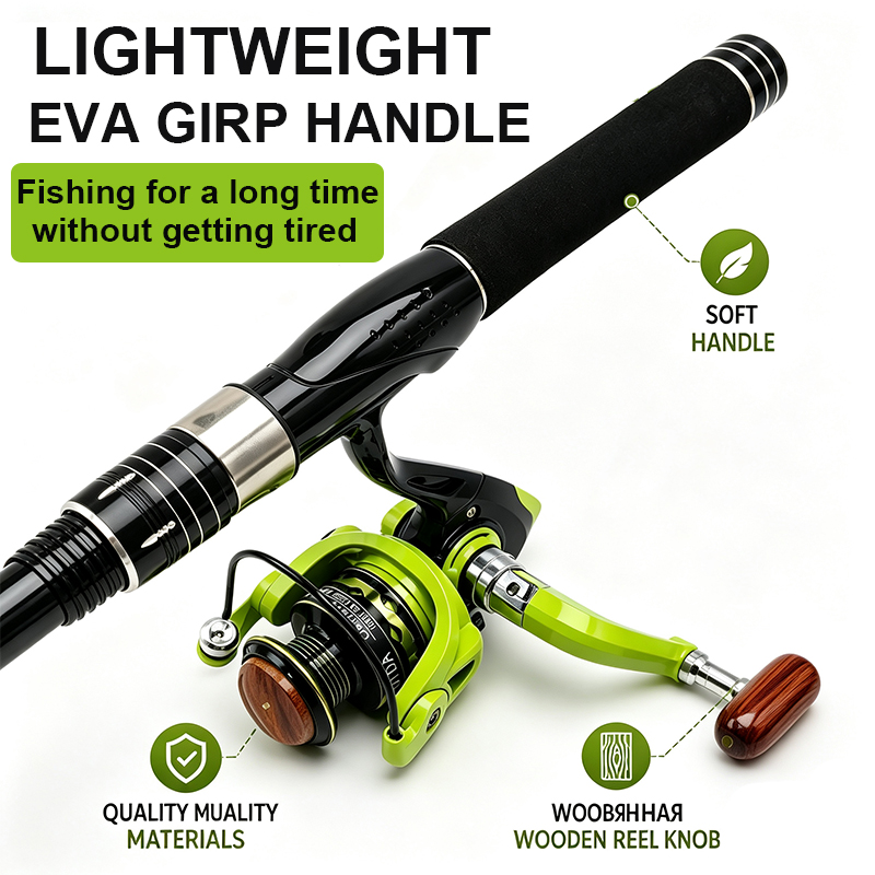 Conjunto de Vara de Pesca Gira - Fishing Rod Spinning avaliação e preço