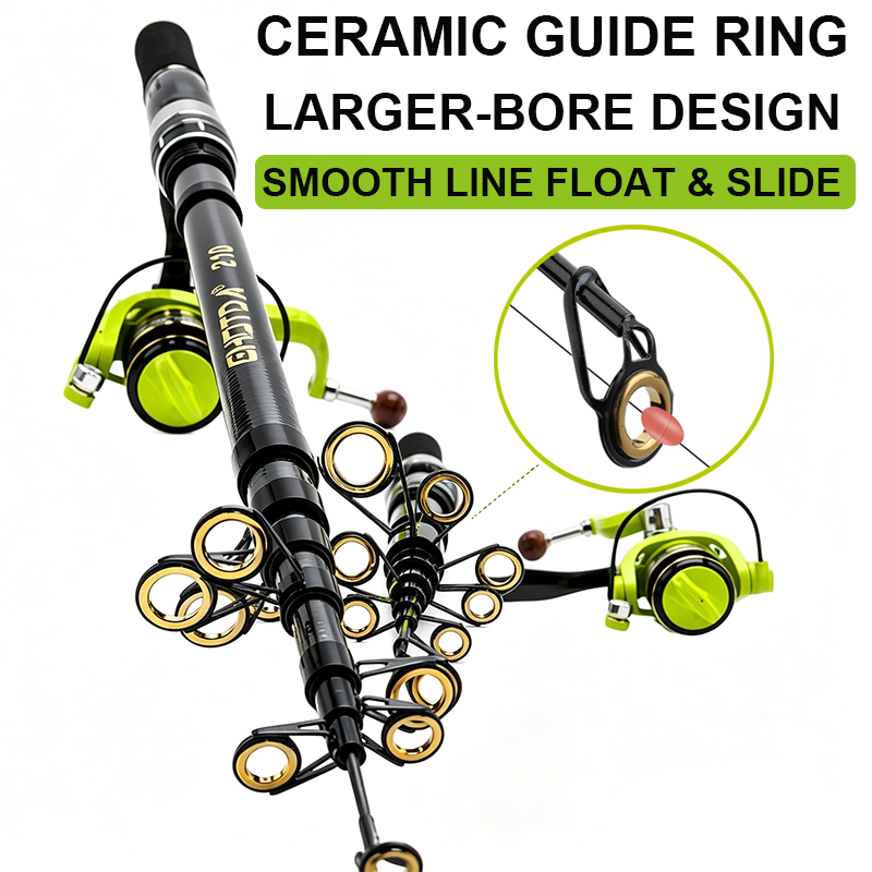 Conjunto de Vara de Pesca Gira - Fishing Rod Spinning avaliação e preço