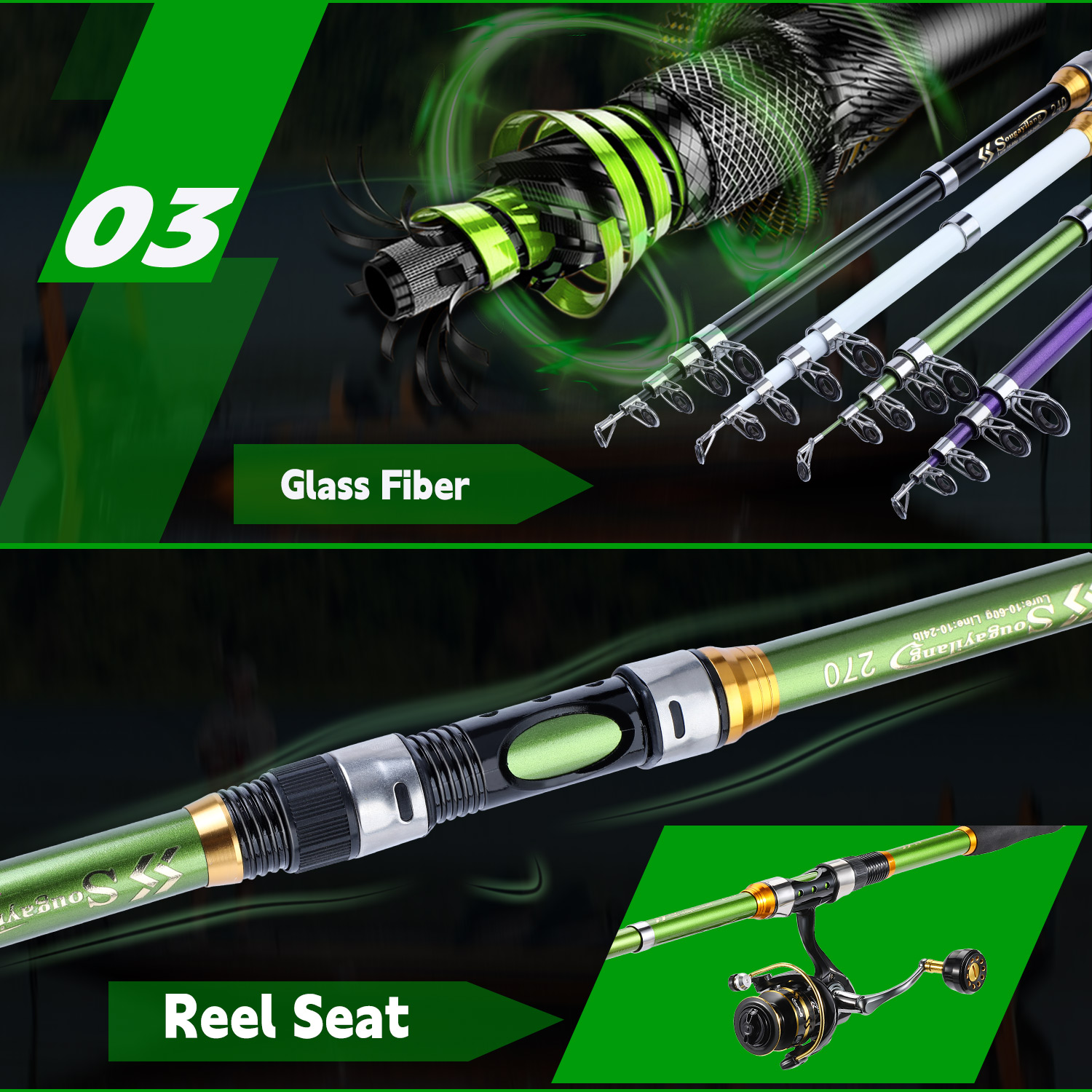 Conjunto de Vara e Carretilha  - Fishing Rod Spinning avaliação e preço